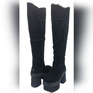 UGG Black Over the Knee Suede Boots